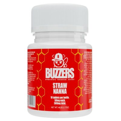 Buzzers Bottles Proprietary Botanical Extracts 500mg 10ct - Strawnanna