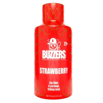 Buzzers Shots! Proprietary Botanical Extracts 150mg 2 fl oz - Strawberry