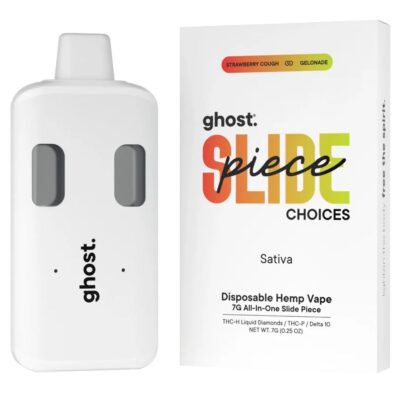 Ghost All-In-One Slide Piece Choices THCH Disposable 7g - Strawberry Cough x Gelonade (Sativa)