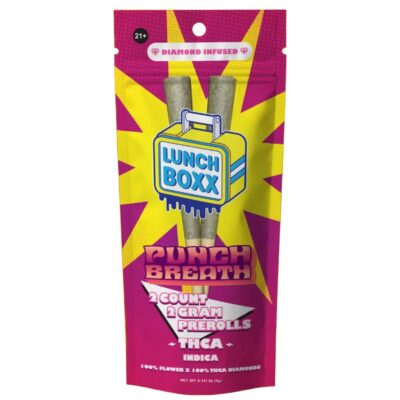 Lunch Boxx THCA Infused Prerolls 2x2g - Punch Breath