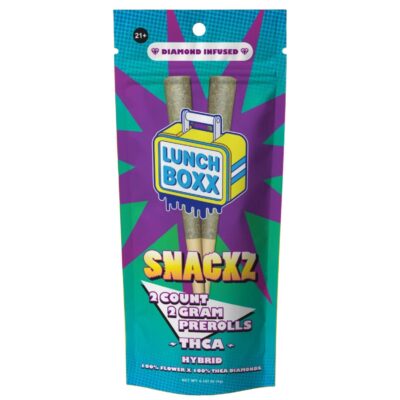 Lunch Boxx THCA Infused Prerolls 2x2g - Snackz