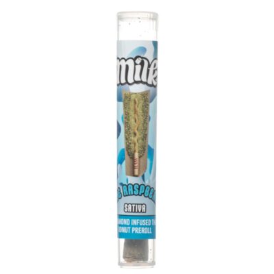 Milk Diamond Infused THCa Donut Prerolls 2g - Blue Raspberry