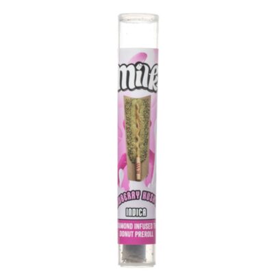 Milk Diamond Infused THCa Donut Prerolls 2g - Strawberry Kush Cake (Indica)