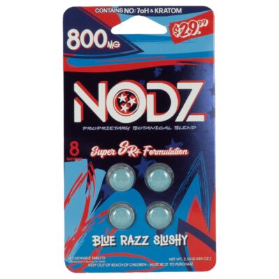 Nodz 800mg Botanical Blend Tablets 4pk - Blue Razz Slushy