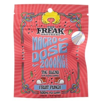 The Freak Brothers Macro Dose Gummies 400mg 5pc - Fruit Punch