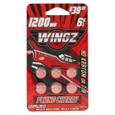 Wingz 1200mg Super Strength Botanical Blend Tablets 6pk - Flying Cherry