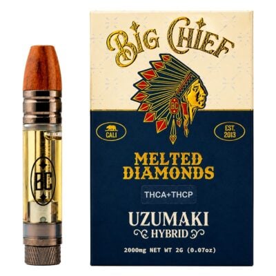 Big Chief Melted Diamonds THCA Cartridge 2g - Uzumaki