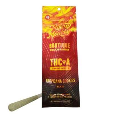 Flying Monkey Boutique Collection THCa Prerolls 2x2g - Tropicana Cookies (Indica)