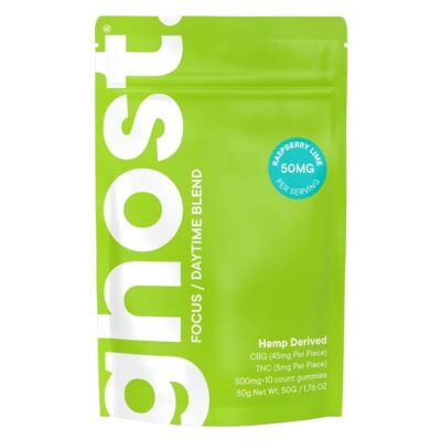 Ghost Wellness Blend Focus Gummies 500mg - Raspberry Lime