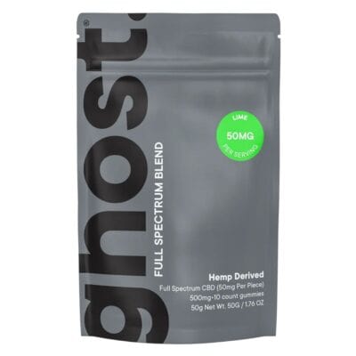 Ghost Wellness Blend Full Spectrum CBD Gummies 500mg - Lime