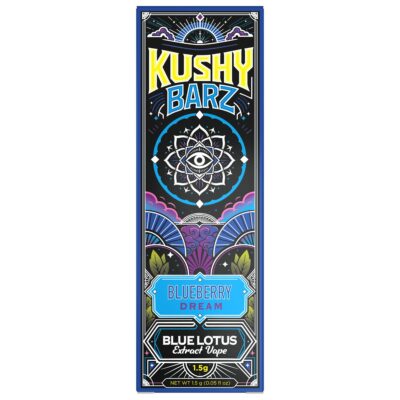 Kushy Barz Blue Lotus Disposable 1.5g - Blueberry Dream