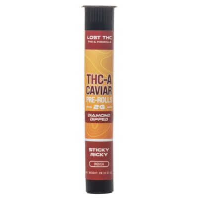 Lost THC THCA Caviar Pre Roll 2g - Sticky Ricky (Indica)