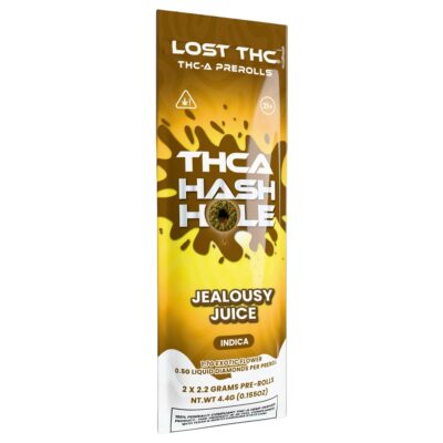 Lost THC THCA Hash Holes Prerolls 2pk 4.4g - Jealousy Juice (Indica)
