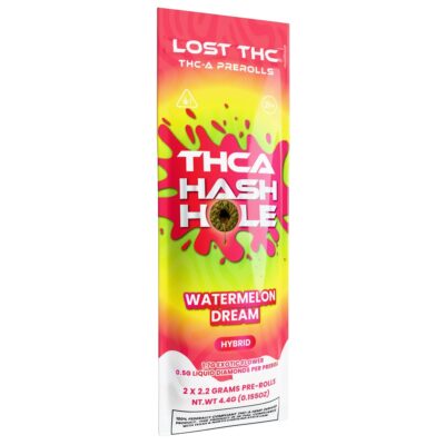 Lost THC THCA Hash Holes Prerolls 2pk 4.4g - Watermelon Dream (Hybrid)