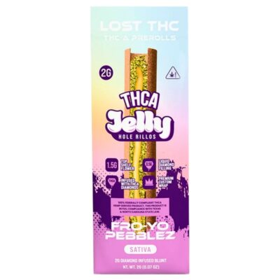 Lost THC THCA Jelly Hole Rillos Blunts 2g - Fro-yo Pebblez (Sativa)
