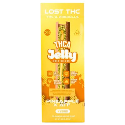 Lost THC THCA Jelly Hole Rillos Blunts 2g - Pineapple x ATF (Hybrid)