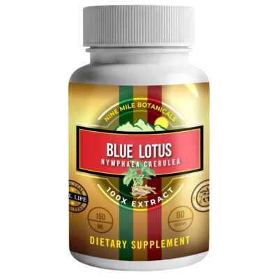 Nine Mile Botanicals Blue Lotus Extract 100-1 60 Capsules