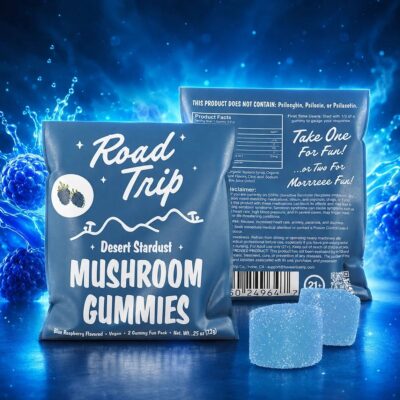 Road Trip Desert Stardust Mushroom Gummies 2pk - Blue Raspberry