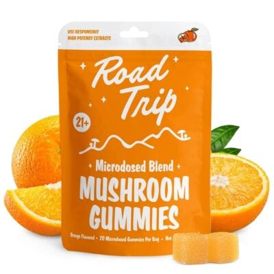 Road Trip Microdosed Blend Mushroom Gummies 20pk - Orange