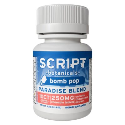 Script Botanicals Paradise Blend Cat's Claw Tablets 10pk 2500mg - Bomb Pop