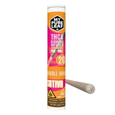 My Pure Leaf THCA Diamond Infused Preroll 2g - Bubble Bomb (Sativa)