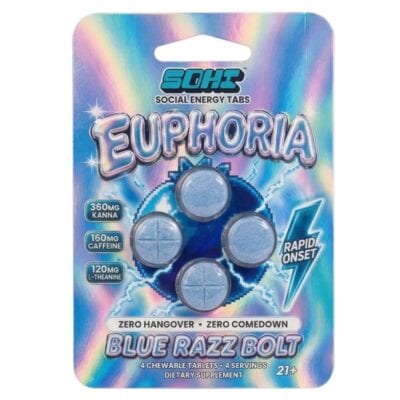 SOHI Social Energy Tabs - Blue Razz Bolt