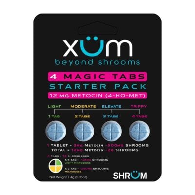 Xum Beyond Shrooms Metocin Tablets 4pk - Citrus